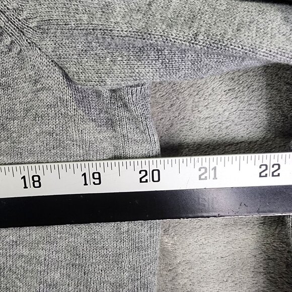 Womens Gray Lands End Outfitters Cardigan Sweater Long Sleeve OBHC Logo Size M - Picture 8 of 10